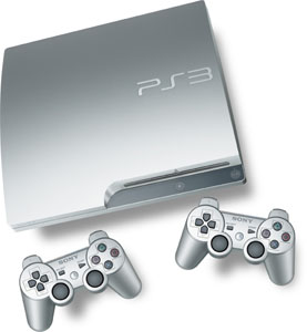 PS3 Slim 320Go Silver avec 2 Dualshock chez Game